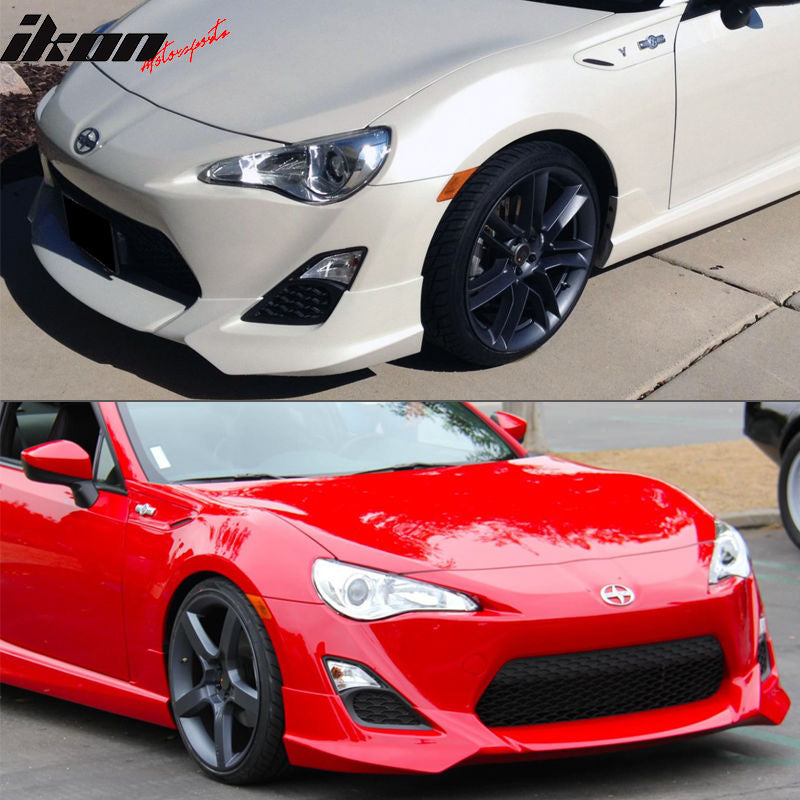 Front Bumper Lip Compatible With 2013-2016 Scion FRS, Five Design Style PU Front Lip Finisher Under Chin Spoiler Add On