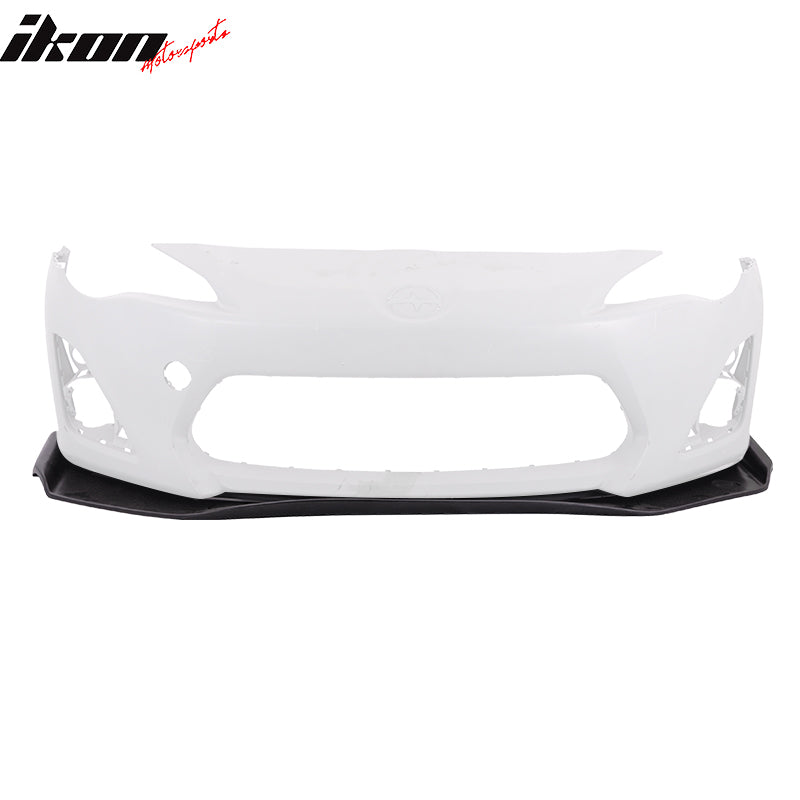 Fits 13-16 Scion FR-S GR Style Front Bumper Lip Spoiler Guard Unpainted Black PU