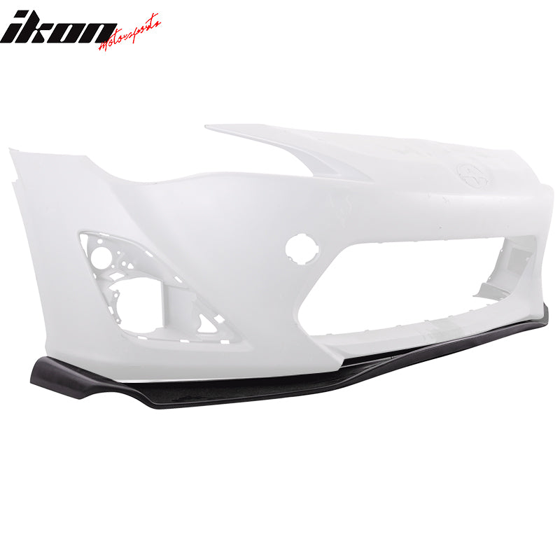 Fits 13-16 Scion FR-S GR Style Front Bumper Lip Spoiler Guard Unpainted Black PU