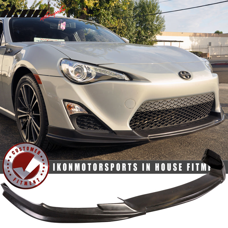 2013-2016 Scion FRS Type-T Style Unpainted Black Front Bumper Lip PU