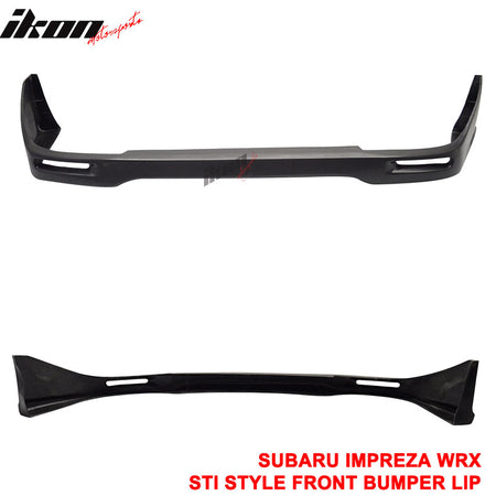 Fits 02-03 Subaru Impreza WRX STI Style Front Bumper Lip Spoiler Unpainted PU