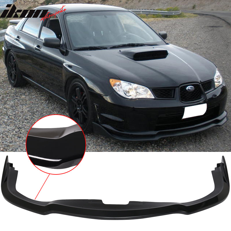 2006-2007 Subaru Impreza CS2 Style Gloss Black Front Bumper Lip PP