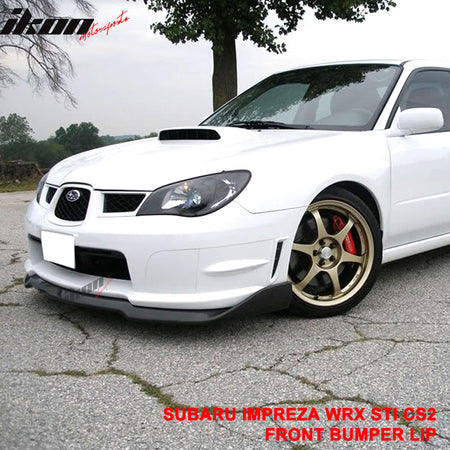 Compatible With 06-07 Subaru Impreza WRX CS2 Style Front Bumper Lip Chin Body Kit PP