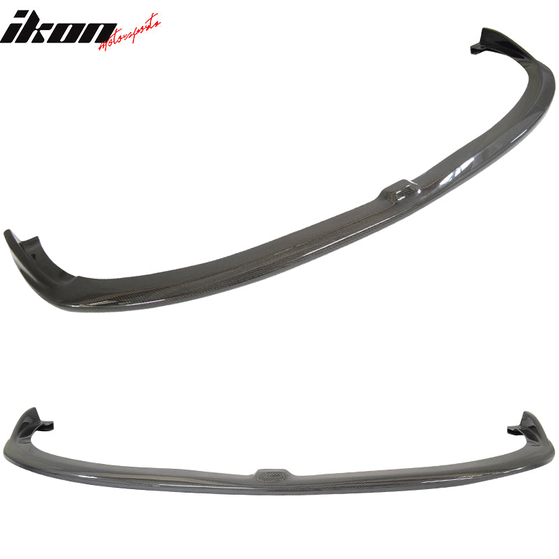 IKON MOTORSPORTS, Front Bumper Lip Compatible With 2008-2010 Impreza STI , Matte Carbon Fiber CS Style Front Lip Spoiler Wing Chin Splitter, 2009