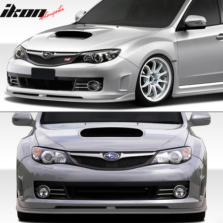 Fits 08-10 Subaru Impreza WRX STI 4Dr CS2 Front Bumper Lip - Carbon Fiber CF