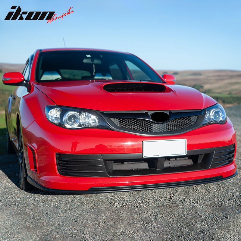 Fits 08-10 Subaru Impreza WRX STI Front Bumper Lip Spoiler Unpainted PP Splitter