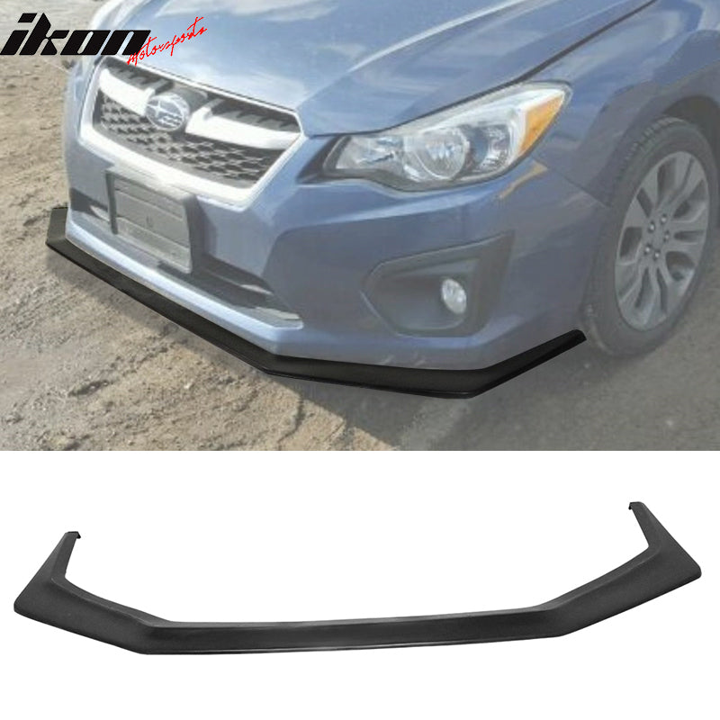 2012-2014 Subaru Impreza IKON V6 Style Unpainted Front Bumper Lip PU