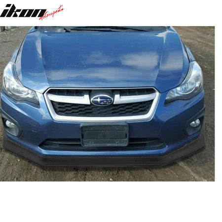 Fits 12-14 Subaru Impreza IKON V6 Style Front Bumper Lip Spoiler Unpainted  - PU