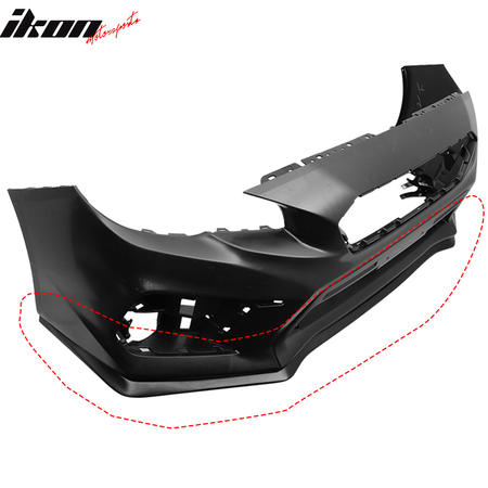 For 15-17 Subaru WRX STI HD Style Front Bumper Lip Spoiler Splitter Unpainted PU