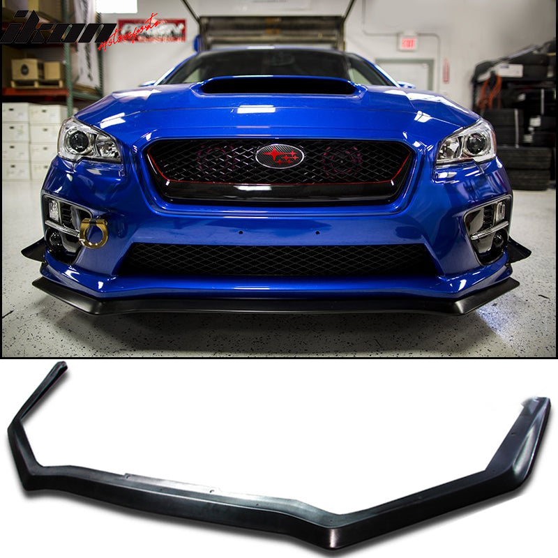 2015-2017 Subaru WRX STI 4Dr Sedan HD Front Lip Splitter Spoiler PU