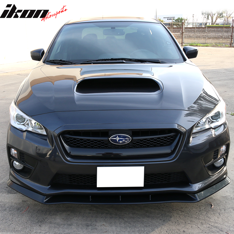 IKON MOTORSPORTS, Front Bumper Lip Compatible With 2015-2017 Subaru WRX & STI, MP Style Painted ABS Spoiler Bodykit Splitter Air Dam Chin Spoiler