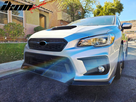 Fits 15-17 Subaru WRX STI Front Bumper Lip MPX Style Chin Spoiler ABS Splitter