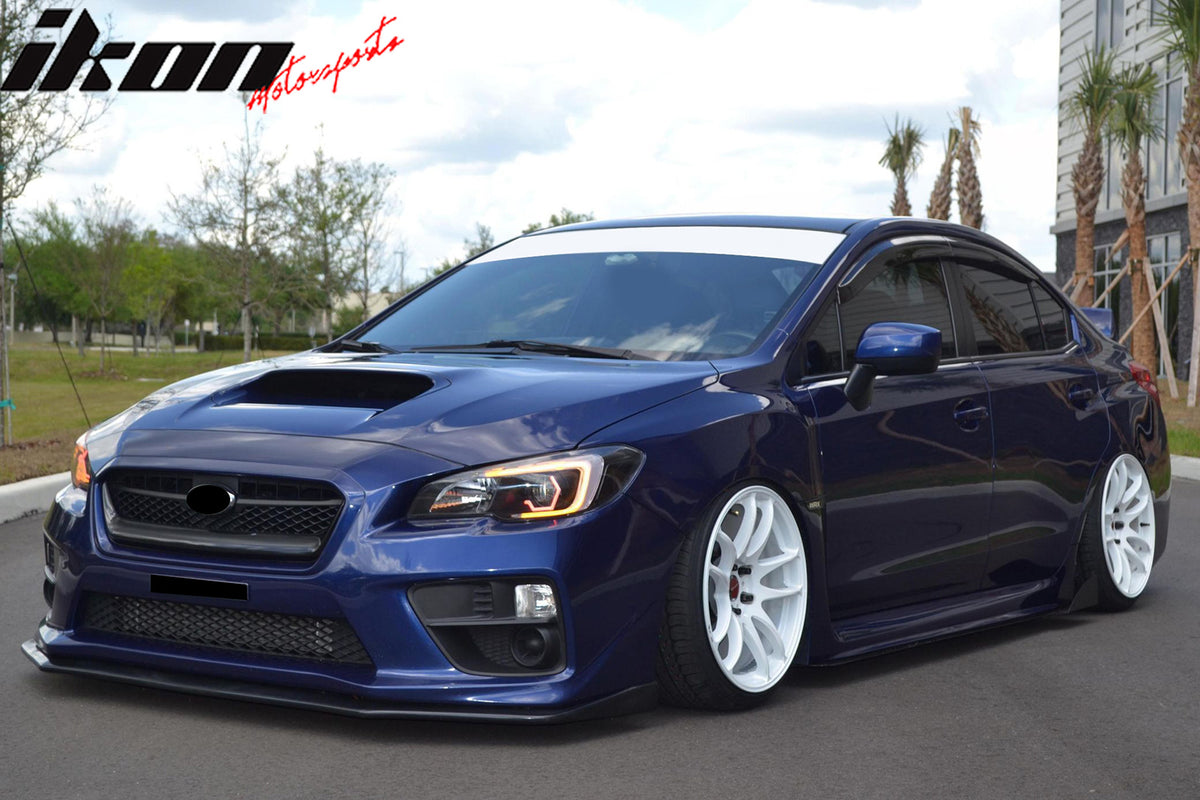 Fits 15-17 Subaru WRX STI V-Limited Style Front Bumper Lip Spoiler Unpainted PP