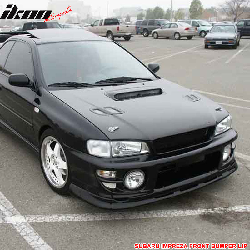 Fits 97-01 Subaru Impreza & WRX P1 Style Front Bumper Lip Spoiler Unpainted PU