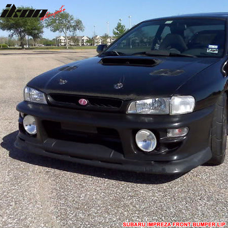 Fits 97-01 Subaru Impreza & WRX P1 Style Front Bumper Lip Spoiler Unpainted PU