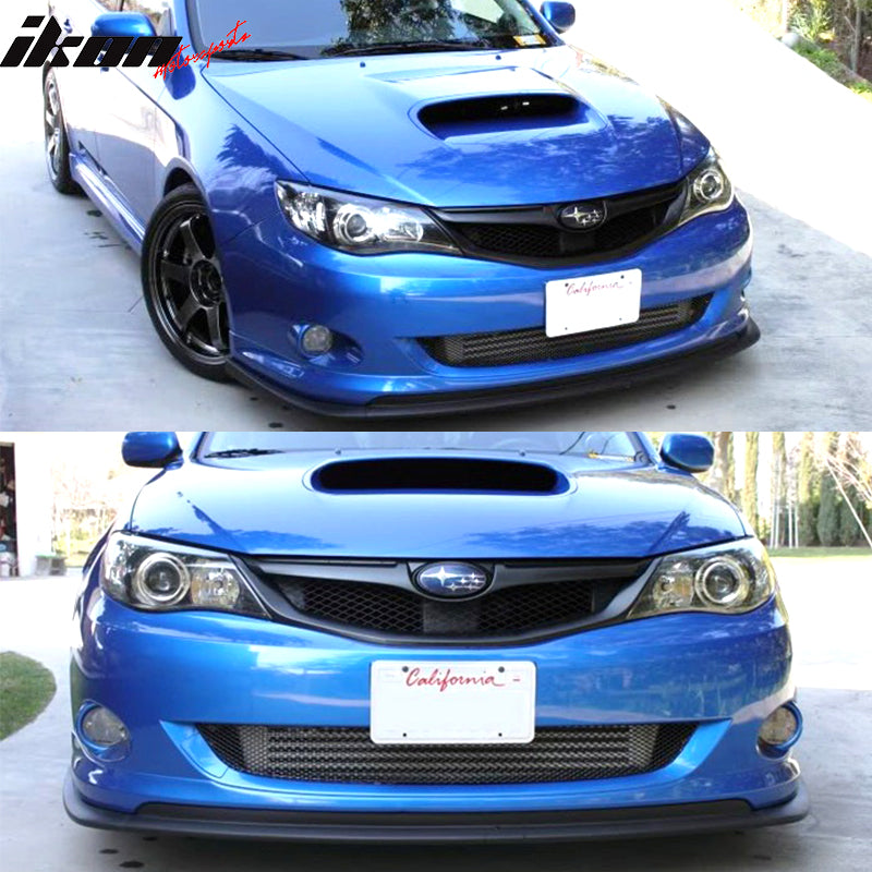 Fits 08-10 Subaru Impreza WRX Premium CS Style PU Front Bumper Lip Chin Spoiler