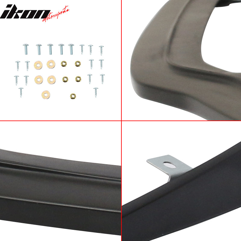 Fits 13-14 Subaru Legacy STI Style Front Bumper Lip Spoiler Unpainted Black PU