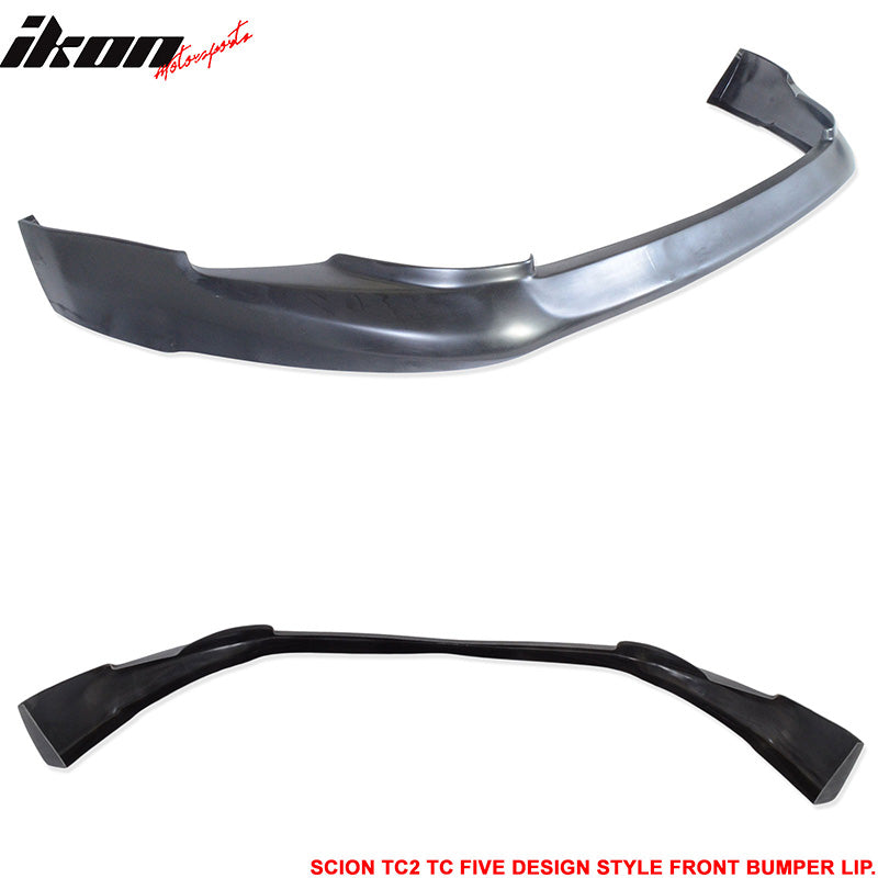 Fits 11-13 Scion tC Five Design Style PU Front Bumper Lip Chin Spoiler Splitter