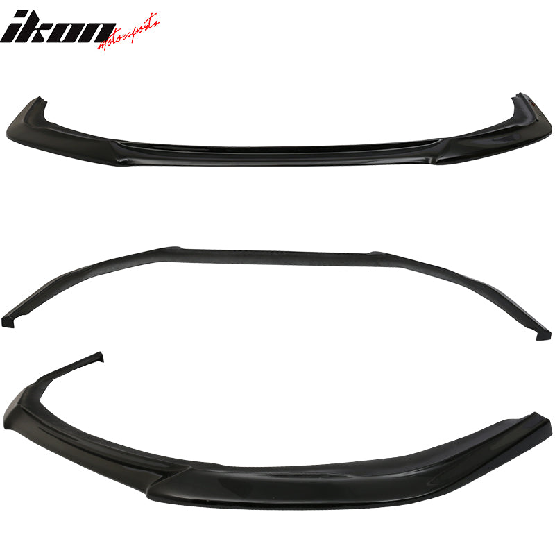 Fits 14-16 Scion tC GT Style Front Bumper Lip Chin Spoiler PU Painted #202 Black