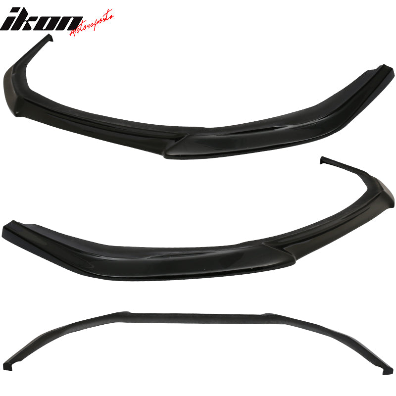 Fits 14-16 Scion tC GT Style Front Bumper Lip Chin Spoiler PU Painted #202 Black