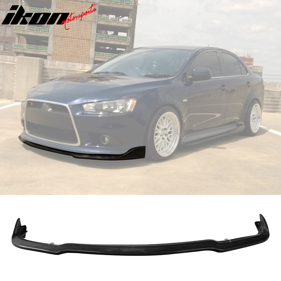 2009-2014 Lancer Ralliart CS Style Front Lip Bumper Lower Spoiler PU