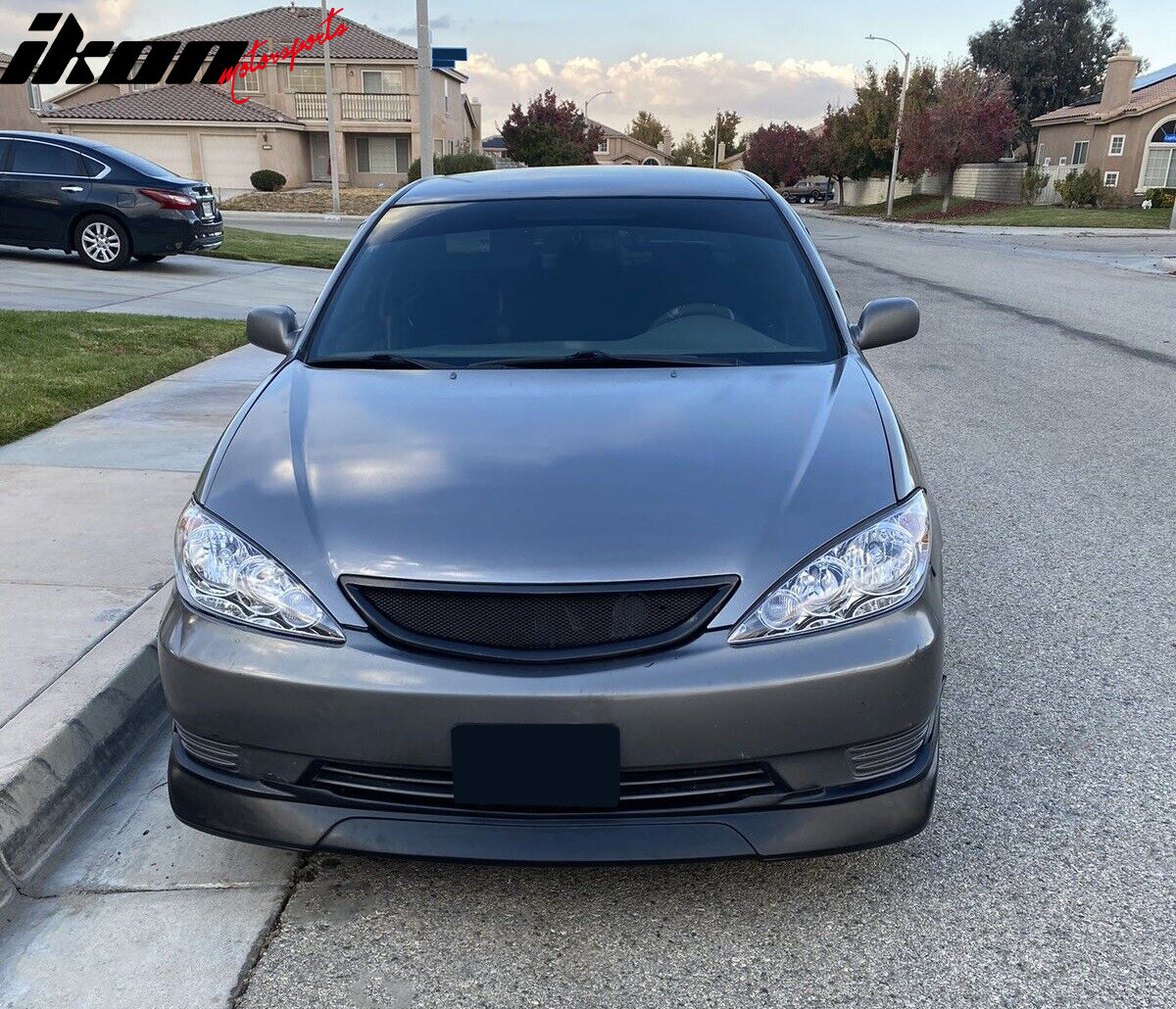 Fits 02-03 Toyota Camry Sedan VIP Style Front Bumper Lip Spoiler Unpainted PU