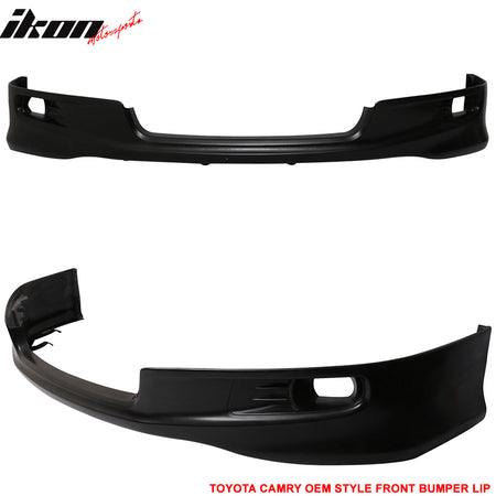 Fits 07-09 Toyota Camry Unpainted Black OE Factory SE Style Front Bumper Lip PU