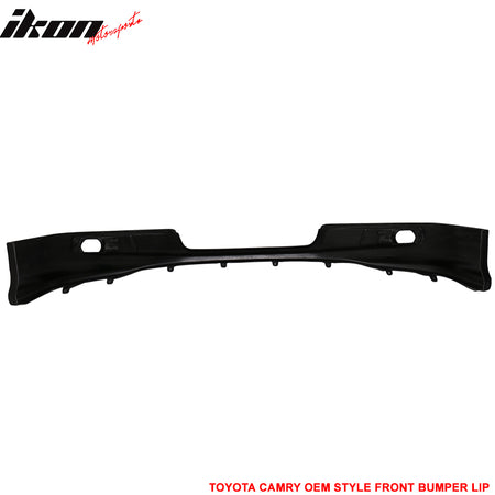 Fits 07-09 Toyota Camry Unpainted Black OE Factory SE Style Front Bumper Lip PU