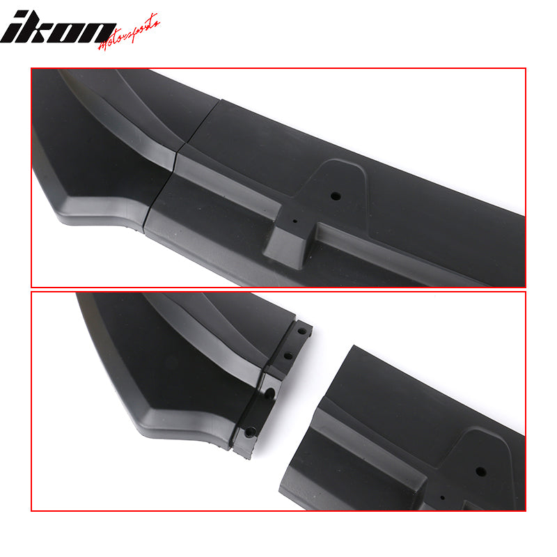 Fits 18-20 Toyota Camry V2 Style Unpainted Front Bumper Lip Spoiler 3PC Splitter