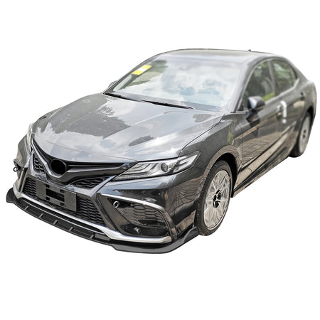 IKON MOTORSPORTS, 3PCS Front Bumper Lip Compatible With 2021-2023 Toyota Camry SE, Front Bumper Lip Spoiler Splitter Guard IKON Style PP