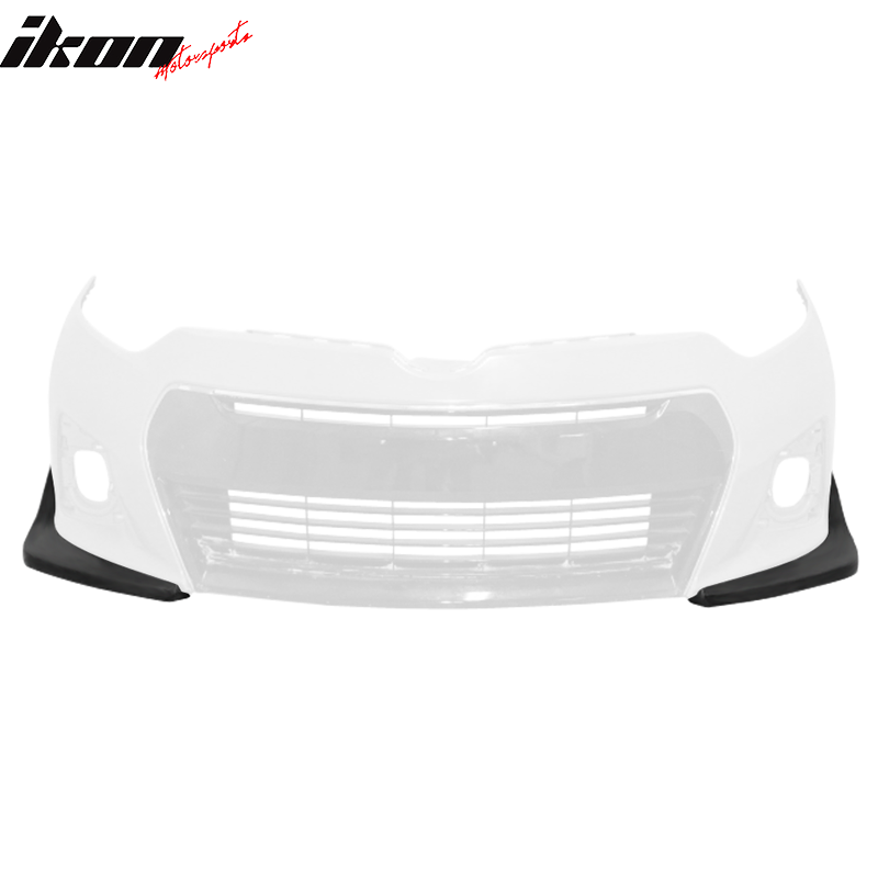 Fits 14-16 Toyota Corolla S Only Front Bumper Lip Spoiler Splitter Side Apron PU