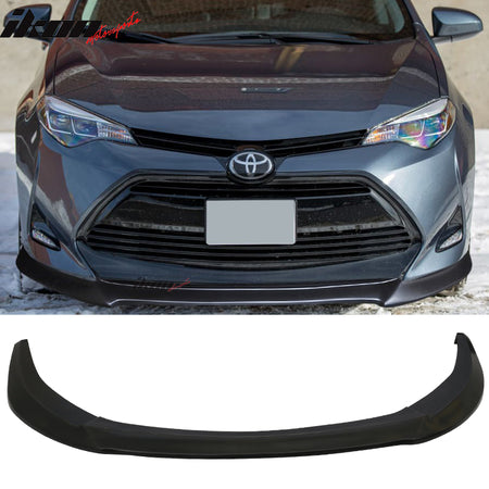 Fits 17-19 Toyota Corolla Front Bumper Lip Chin Spoiler - PU