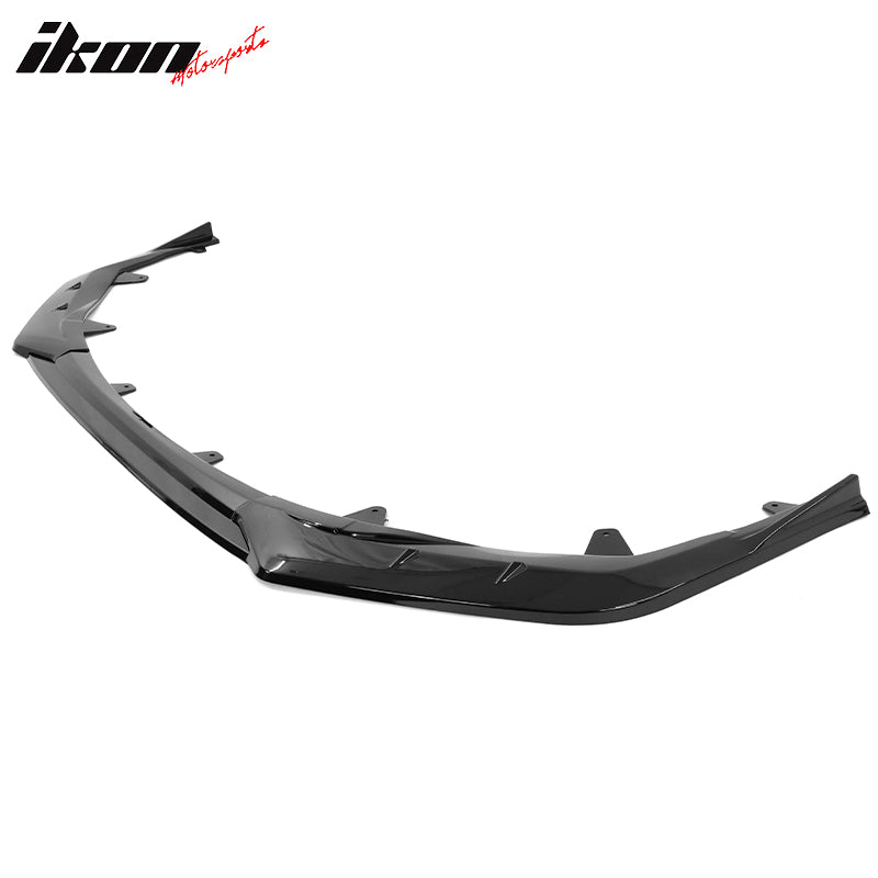 IKON MOTORSPORTS, Front Bumper Lip Compatible With 2020-2022 Toyota Corolla SE XSE 4-Door Sedan, 3PC PP IKON Style Front Lip Lower Chin Spoiler Splitter