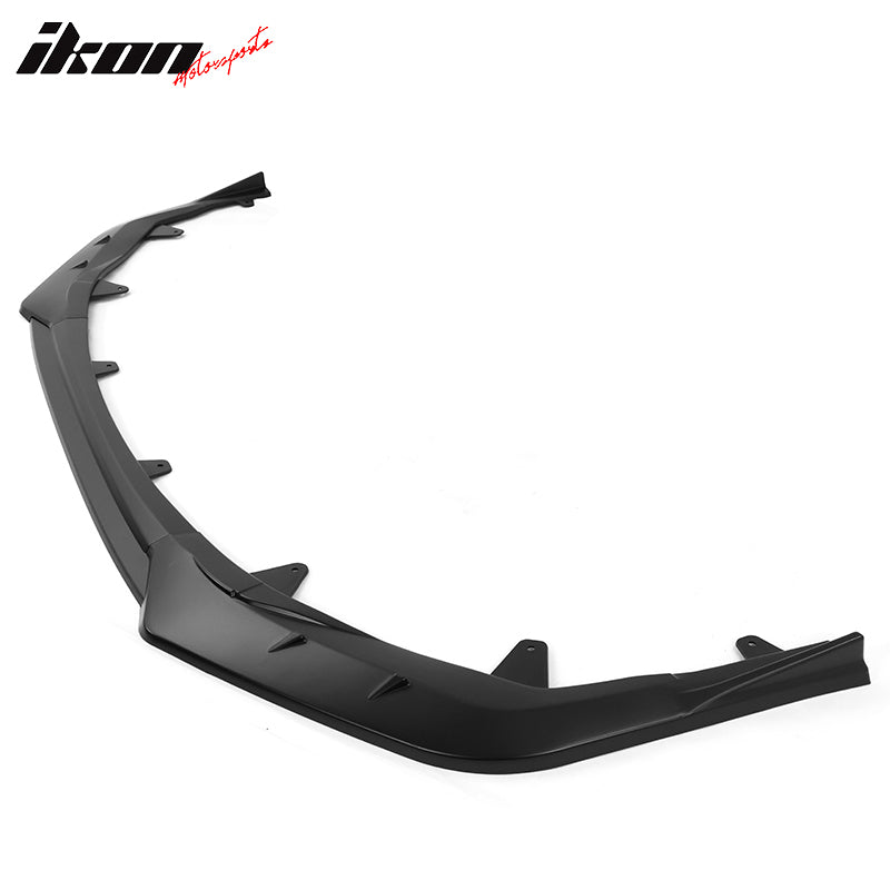 IKON MOTORSPORTS, Front Bumper Lip Compatible With 2020-2022 Toyota Corolla SE XSE 4-Door Sedan, 3PC PP IKON Style Front Lip Lower Chin Spoiler Splitter