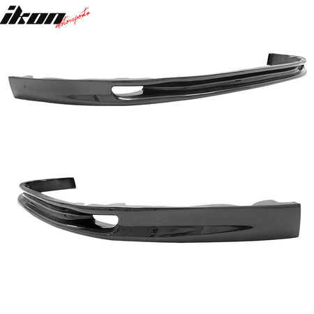 IKON MOTORSPORTS, Front Bumper Lip Compatible With 1993-1998 Toyota Supra, Matte Carbon Fiber Whifbitz Style Front Lip Spoiler Wing Chin Splitter, 1994 1995 1996 1997