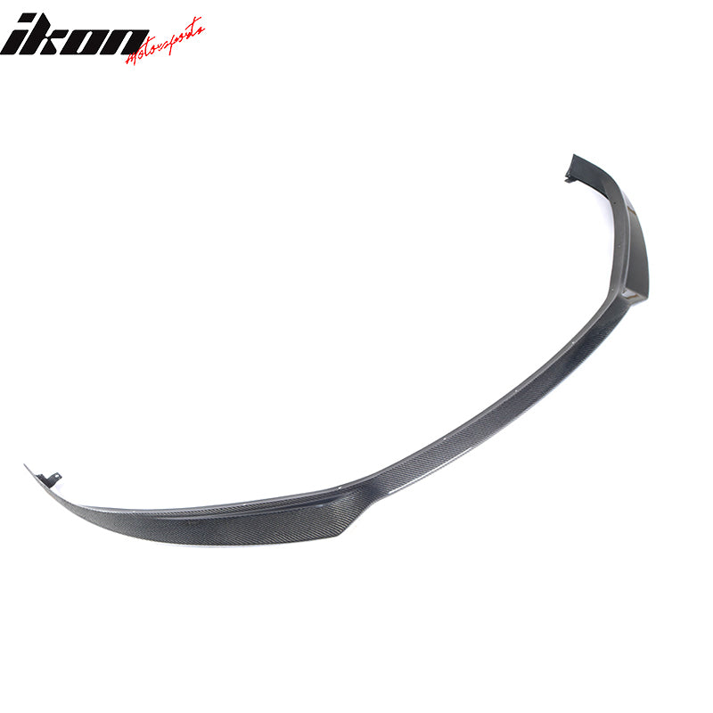 Fit 17-20 Tesla Model S IKON Style Front Bumper Lip + Trunk Spoiler Carbon Fiber