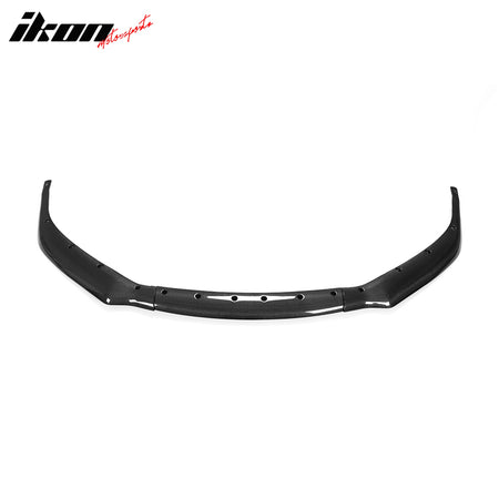 Fits 17-20 Tesla Model S Track Pack Front Bumper Lip Carbon Fiber 3PC Spoiler