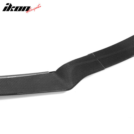 Fits 17-20 Tesla Model S Track Pack Front Bumper Lip Carbon Fiber 3PC Spoiler