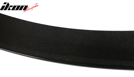 Fits 21-23 Tesla Model S Revozport Carbon Fiber Front Bumper Spoiler Gloss Black