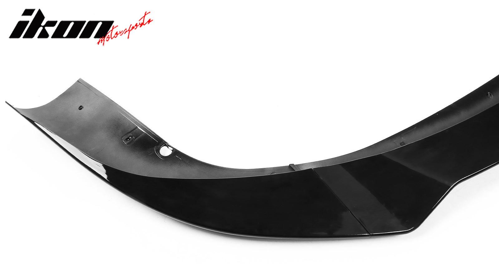 Fits 21-23 Tesla Model S Track Pack Style Front Bumper Lip Gloss Black 3PC Kit