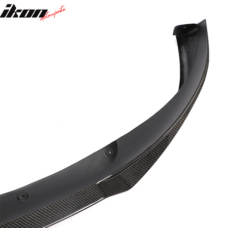 Fits 20-24 Tesla Model Y IKON Style Front Bumper Lip Spoiler - Carbon Fiber