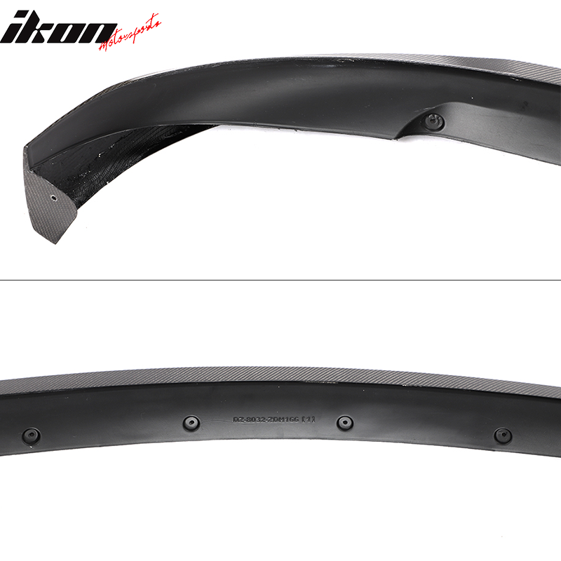 Fits 20-24 Tesla Model Y IKON Style Front Bumper Lip Spoiler - Carbon Fiber