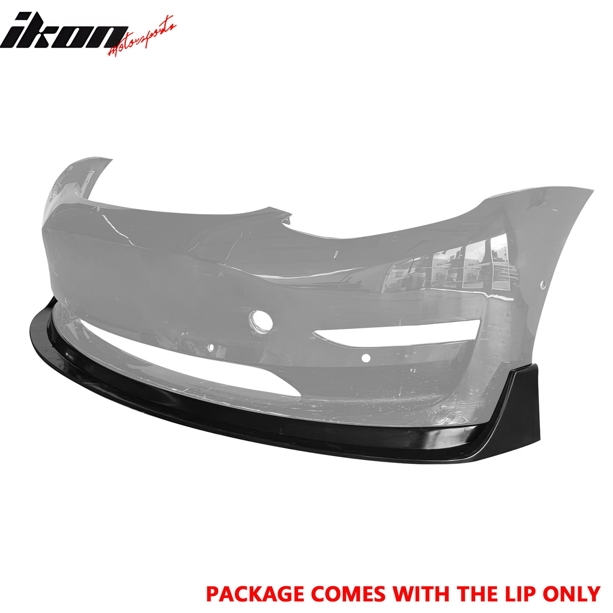 Fits 17-23 Tesla Model 3 MDA V2 Style Front Bumper Lip Spoiler Kit Unpainted PU