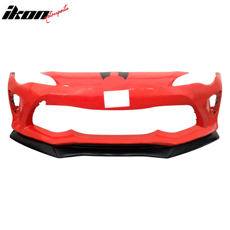 Fits 17-20 Toyota 86 GTS Style PU Front Bumper Lip Bottom Spoiler Unpainted