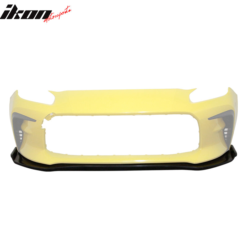 Fits 22-24 Toyota GR86 Coupe 2DR GR Style Unpainted Front Bumper Lip Spoiler PU