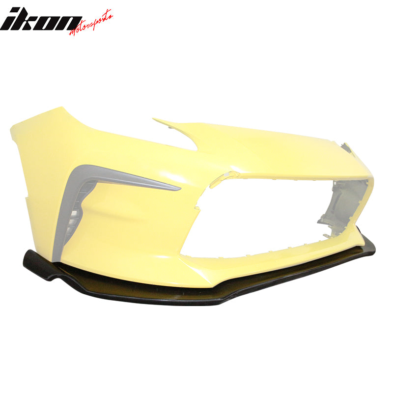 Fits 22-24 Toyota GR86 Coupe 2DR GR Style Unpainted Front Bumper Lip Spoiler PU