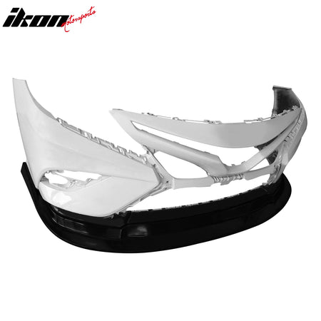 Fits 18-20 Toyota Camry SE XSE MDA Style PU Front Bumper Lip Spoiler Unpainted