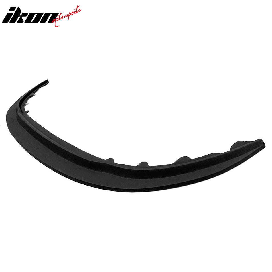 IKON MOTORSPORTS Front Bumper Lip, Compatible with 1997-1998 Toyota Supra, MDA Style Unpainted Black PU Polyurethane Air Dam Chin Spoiler Protector Splitter