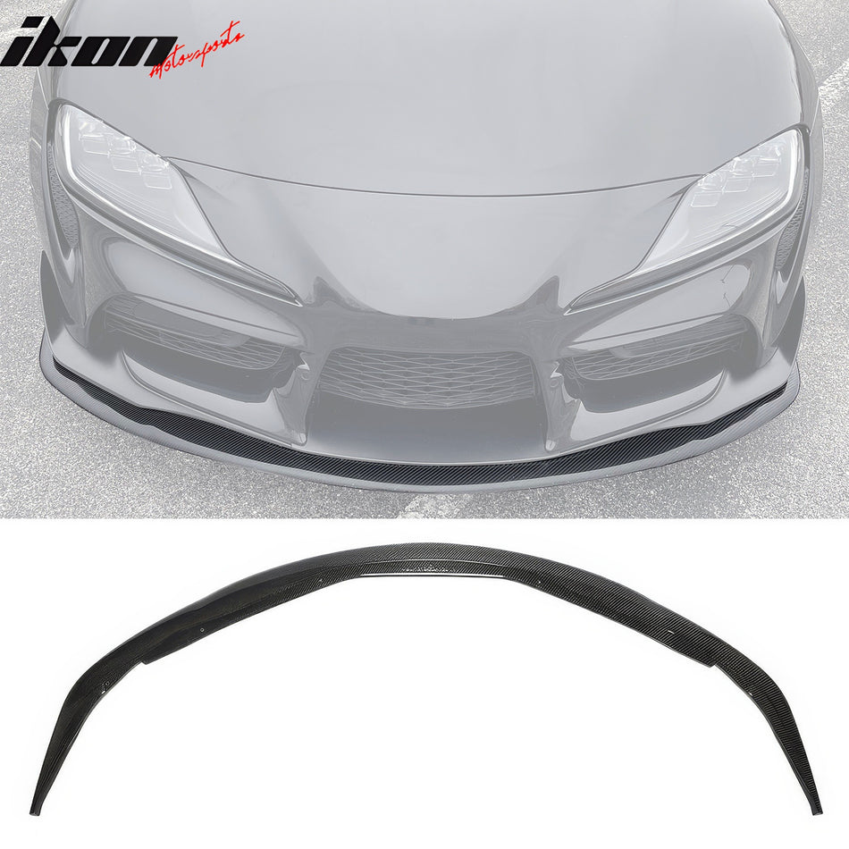 2020-2024 Toyota GR Supra A90 IKON Front Bumper Lip Gloss Carbon Fiber