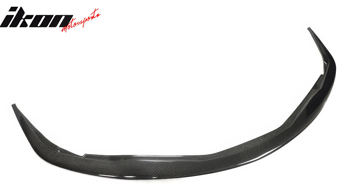 Fits 20-24 Toyota GR Supra A90 IKON Style Front Bumper Lip Gloss Carbon Fiber CF